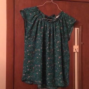 Casual/Career Top with Mini-Florals